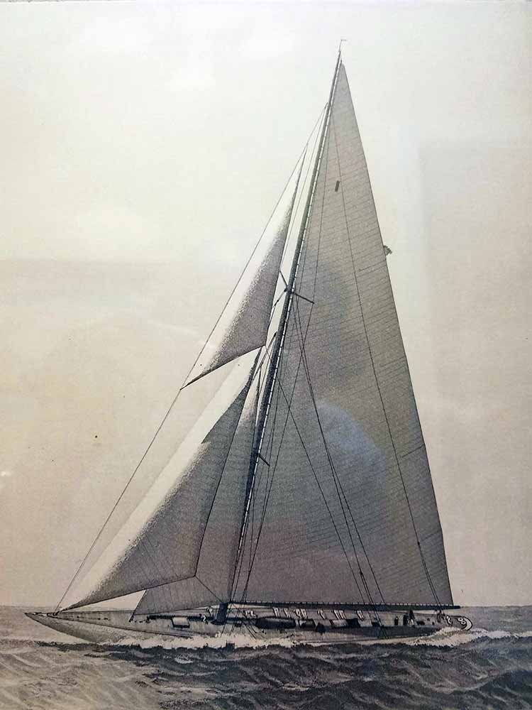 Famouse J Class Racing Cutter "Weetamoe" by Brunell Poole