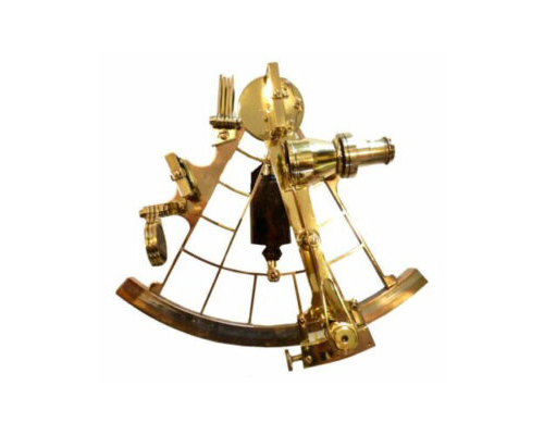 Brass Sextant Old Nautical Instrument Stock Photo 70883131