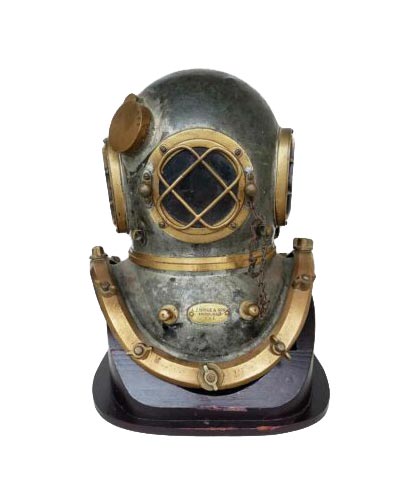 Divers Antique Finish Diving Helmet Divers Collection Accessori Cappelli e berretti Caschi Elmetti militari Arte & Collezionismo Nautical Anchor Engineer Diving 