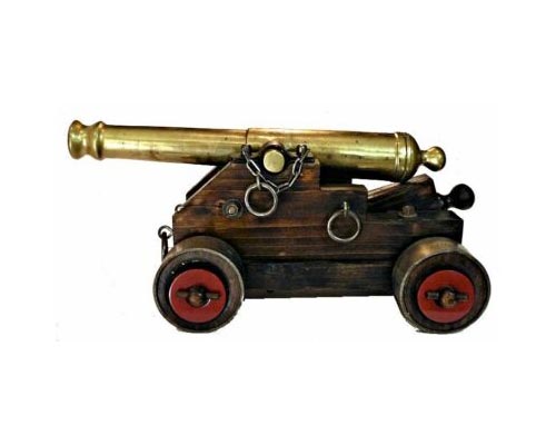 Black Powder Cannon Naval Carriage Model Kit Oak For 10" to 12" Barrel 