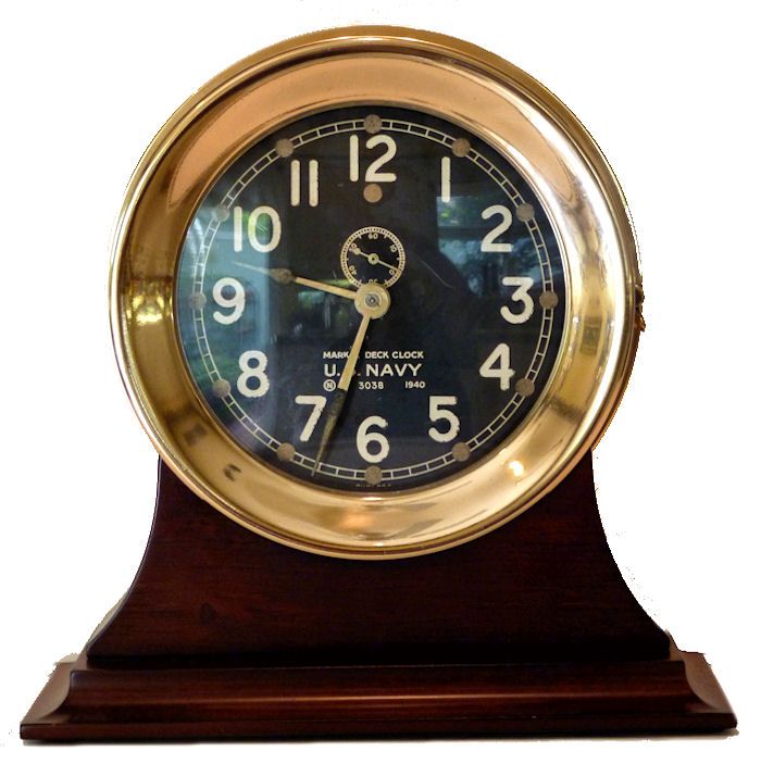 vintage wooden sailboat clock