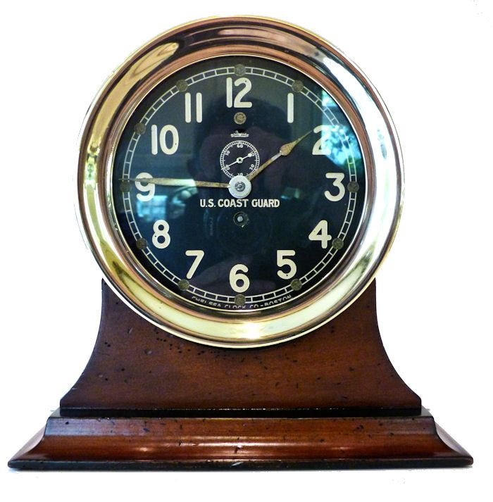 vintage wooden sailboat clock