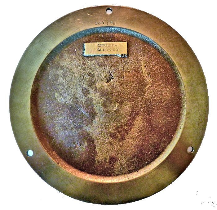 Back of clock showing serial number image