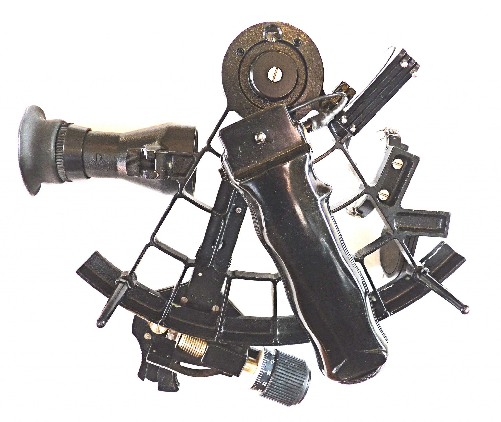 back of sextant with 4x40 scope mounted image