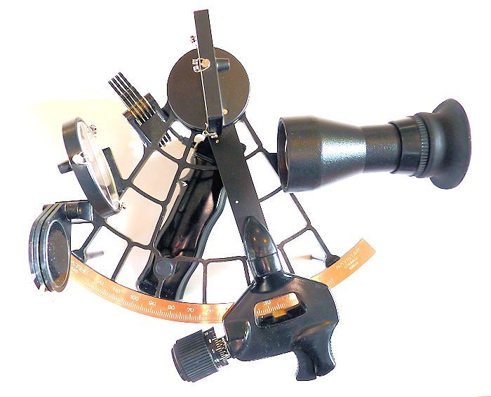Plath sextant with 4 x 40 scope mounted image