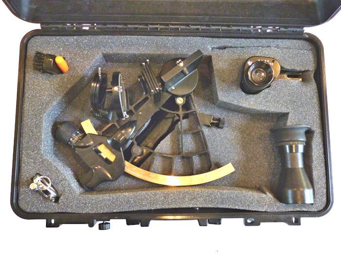 Open case with sextant and accessories image