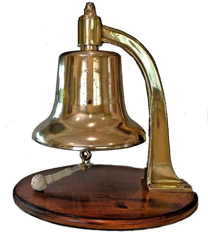 Left side of bell showing some dings mage