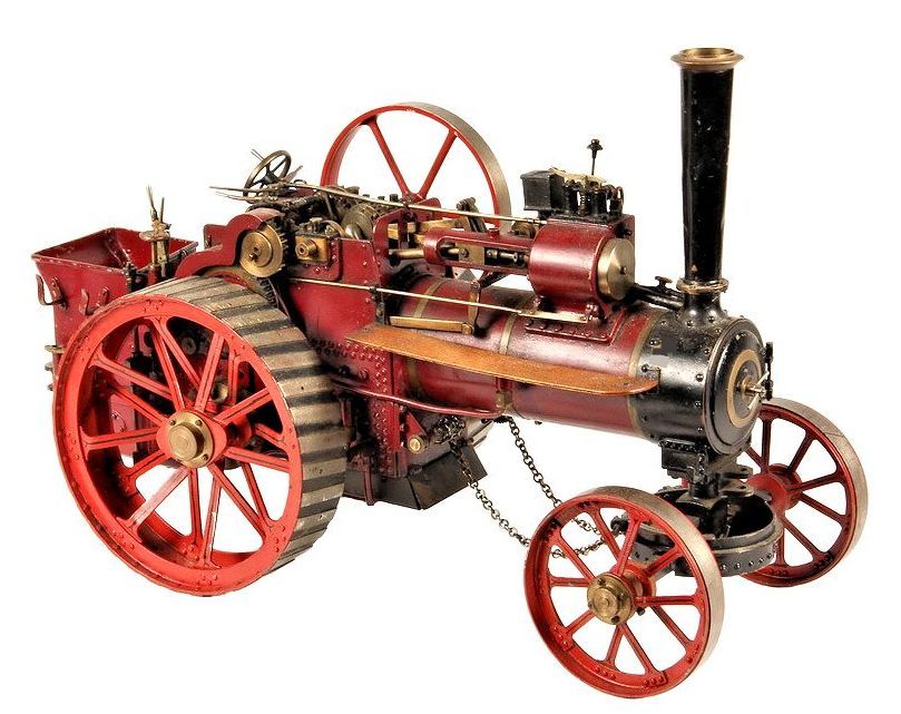 precision model of a steam tractor image