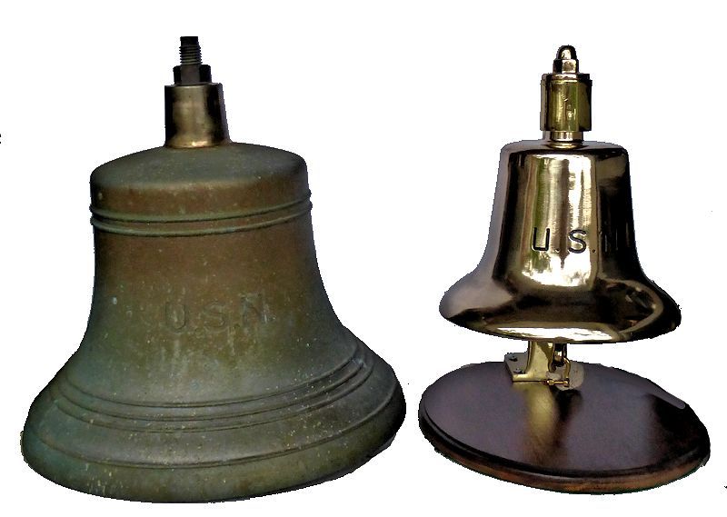 This bell compared to the more common foredeck anchor bell image