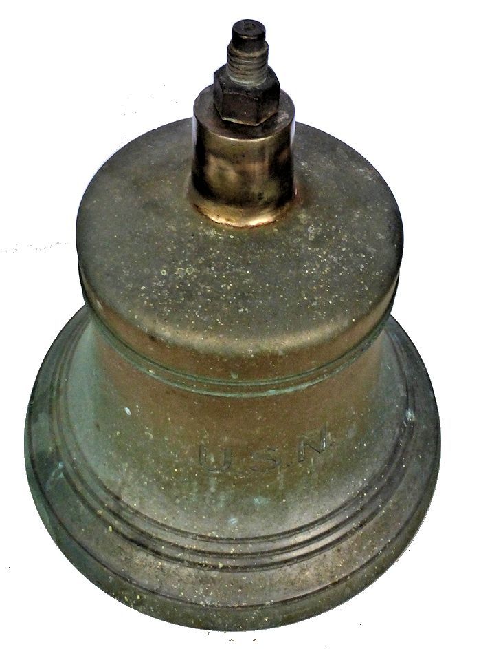 Looking down on the back of the large Navy bell image