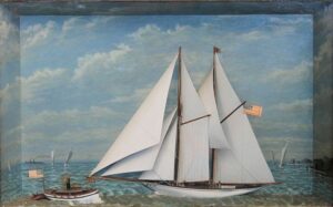 American Schooner Yacht Diorama