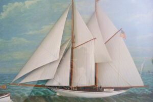 American Schooner Yacht Diorama