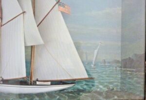 American Schooner Yacht Diorama