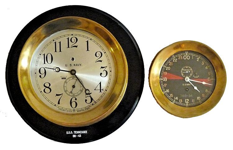 Comparative difference in size between a 6 inch and 8 inch clock image