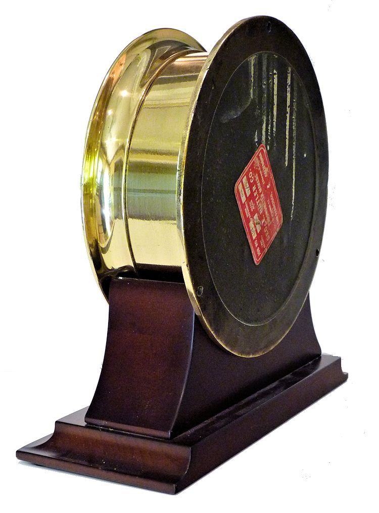 Partial back view of the same clock showing Geo. Butler label image
