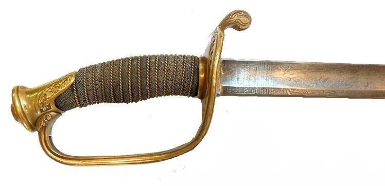 The obverse hilt of the admiral's sword image