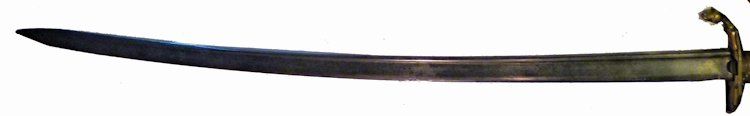 The entire blade of he eagle head naval officers sword Ca 1835 image