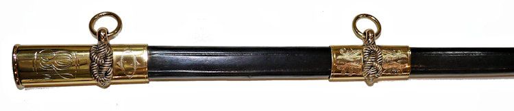 Thoat end of the Stevens M 1852 sword's scabbard image