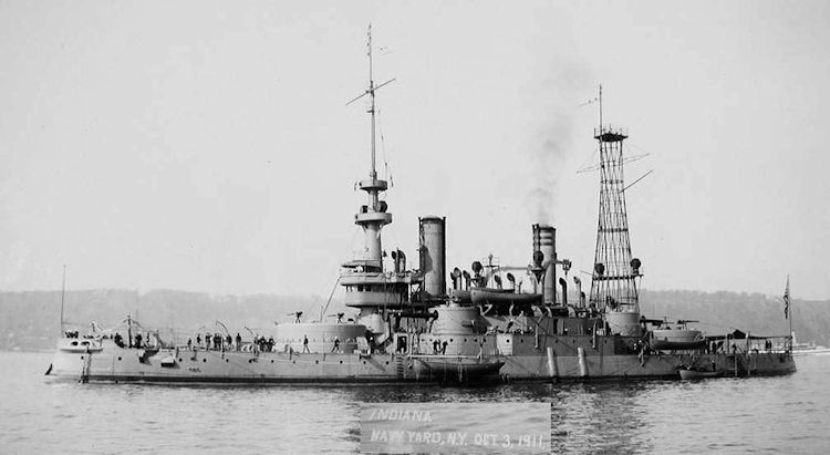 Picture of USS Indiana Ca 1910 image
