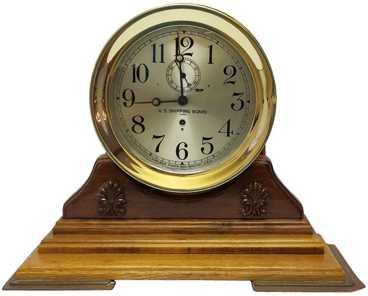 Beautiful 10 "Chelsea"U.S. Shipping Board Clock Dated 1915-1918