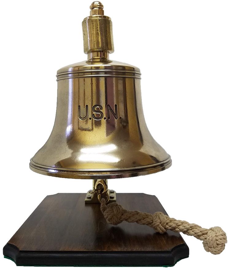 WWII Era US Navy Quarterdeck Bell: Skipjack Nautical Wares