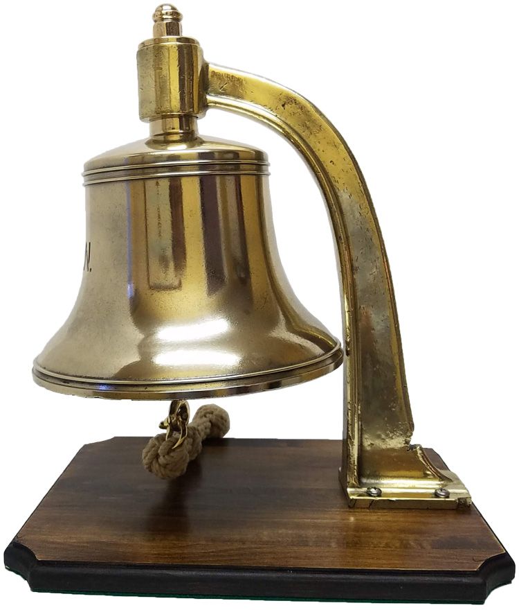 US NAVY BELL WW 2 ORIGINAL BRASS