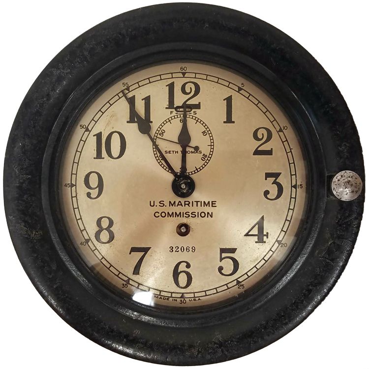 Seth Thomas WWII Ship Clock Model 5195