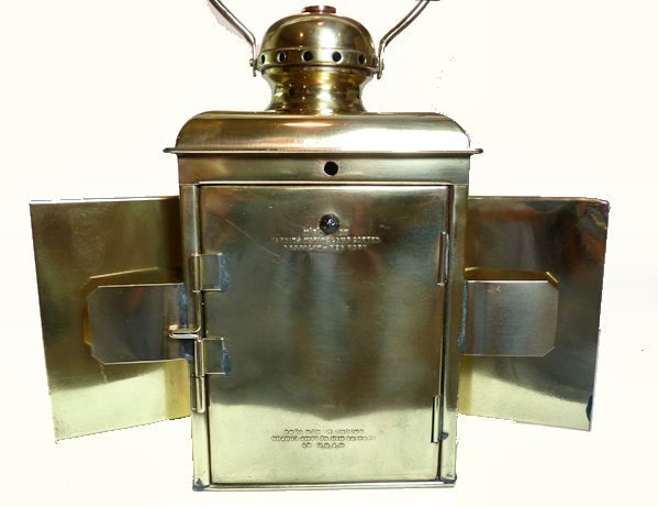 Rare Perkins MarineAntique Combination Navigation Lamp
Back  view