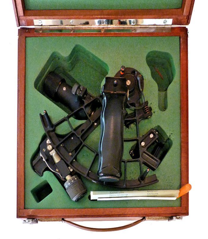 Open case with sextant and accessories image
