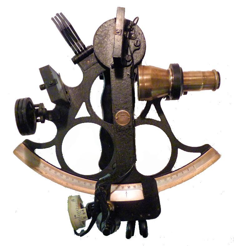 Nostalgic sextant, brass - 1st-Relief