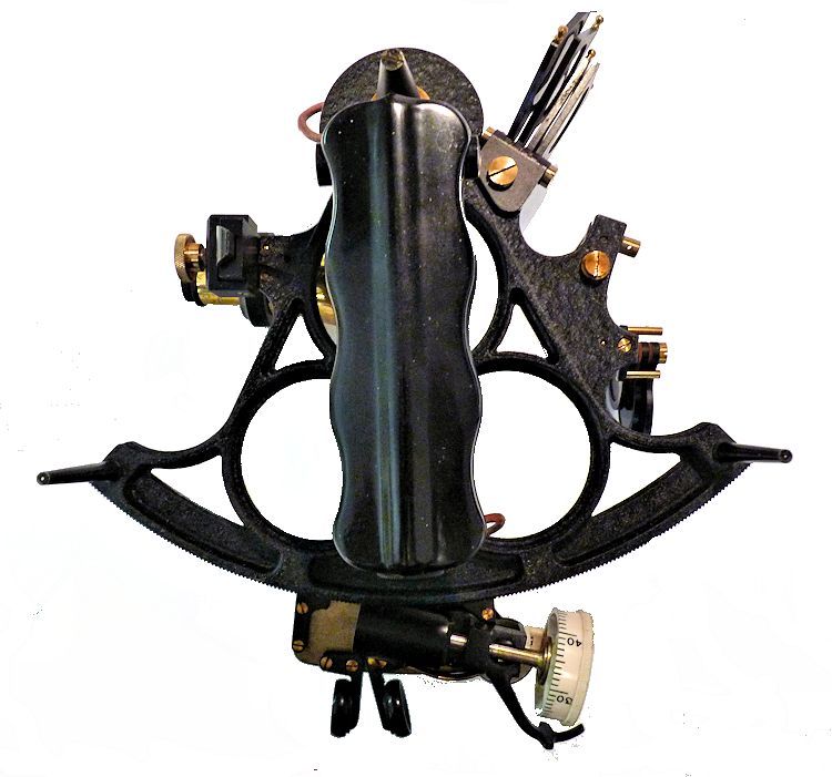 Rear view of he Weems 3 ring Hughes sextant image