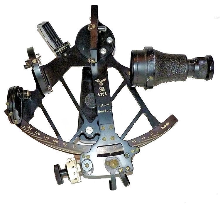 C Plath WW II Kriegs Marine Sextant