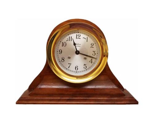 Chelsea Shipstrike Clock On Mahogany Stand