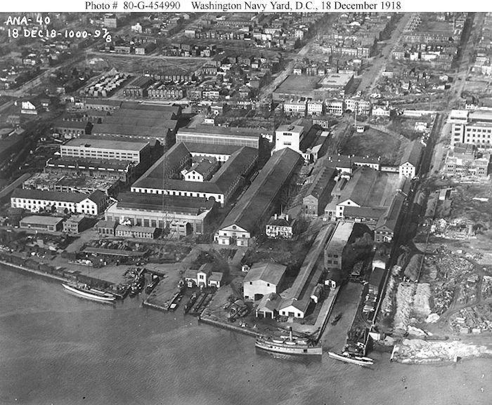 The Washinton Navy Yard in 1900