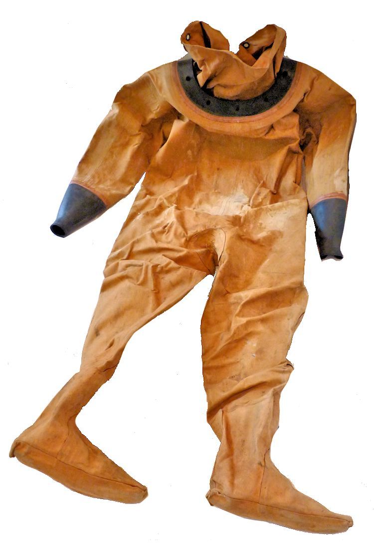 Back of siebe gorman dive suit image
