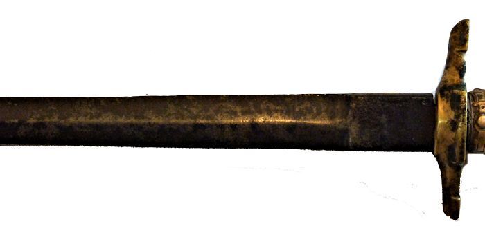 French 1st Empire's blade toward hilt, reverse image