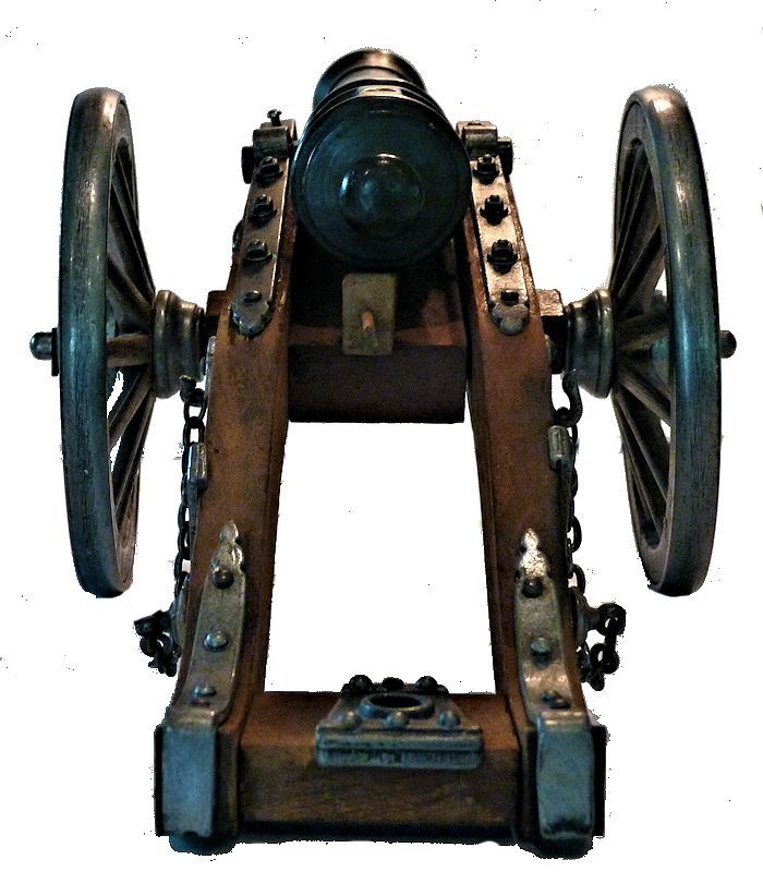 Rear of George I minature field cannon image