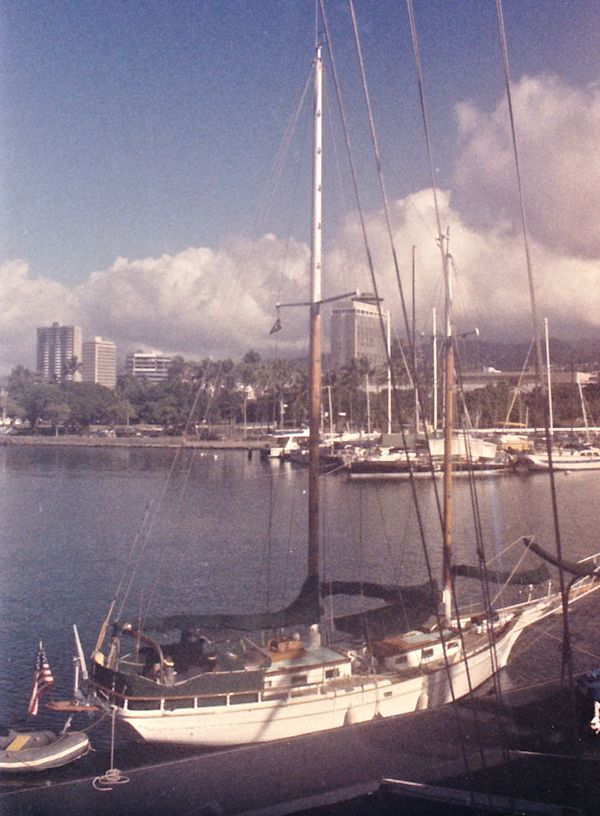 Schooner THALES moored along side in Hawaii image