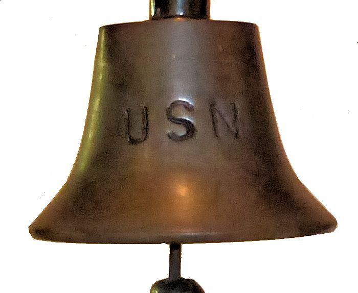 Close-up of the Kearsarge Association's bell image