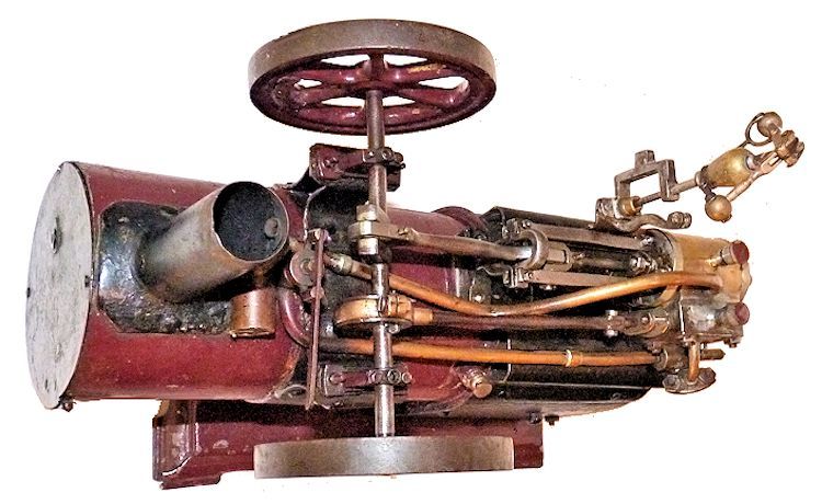 Top view of the steam engine image