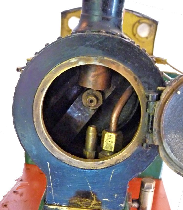 Front view of steam boiler mage