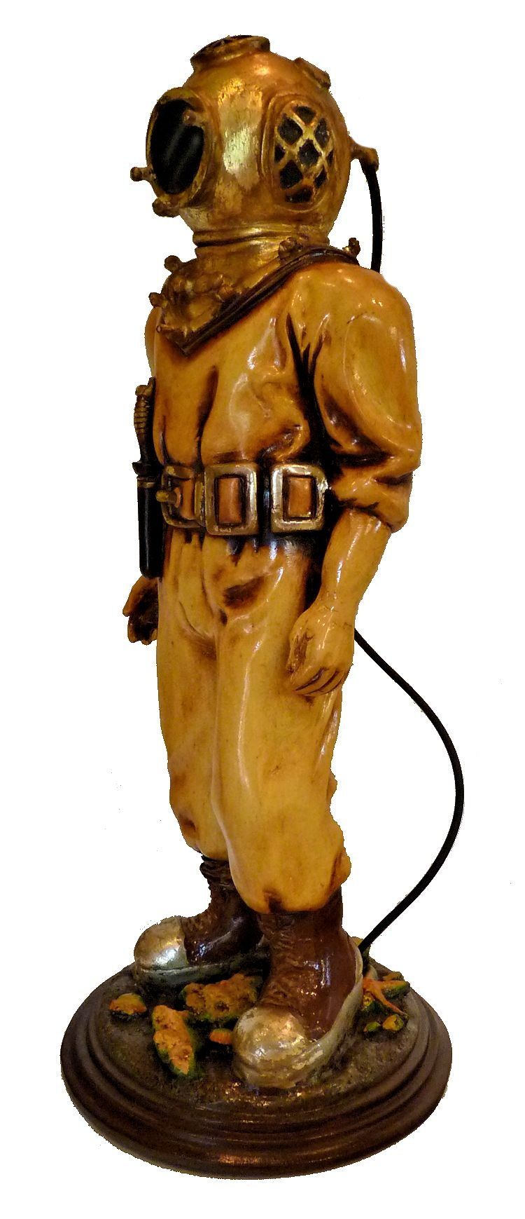 Hard hat diver statue full rig image