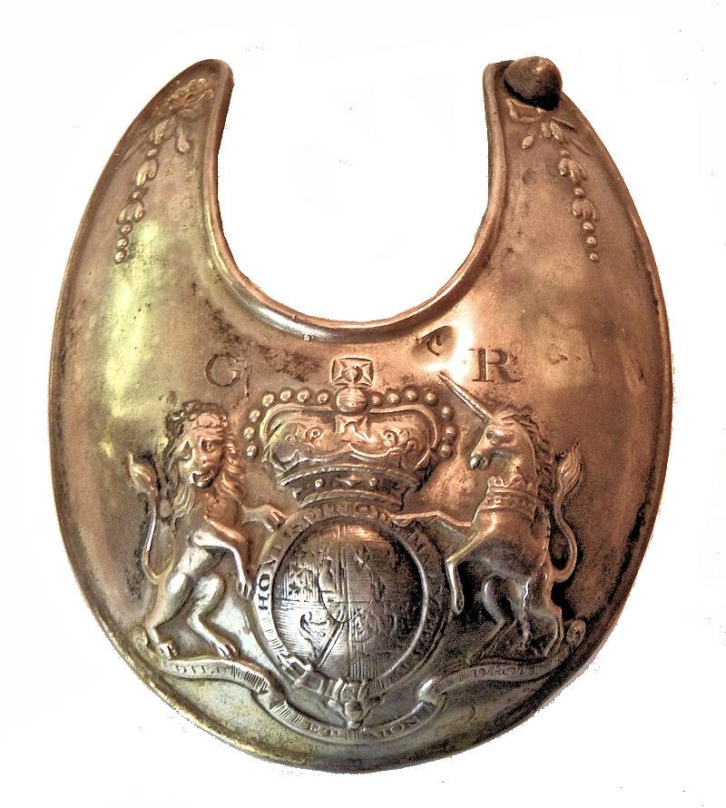 Front of British officer;s gorget Ca 1777 image