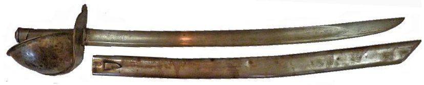 French M 1801 called a IX Cutlass and scabbard image