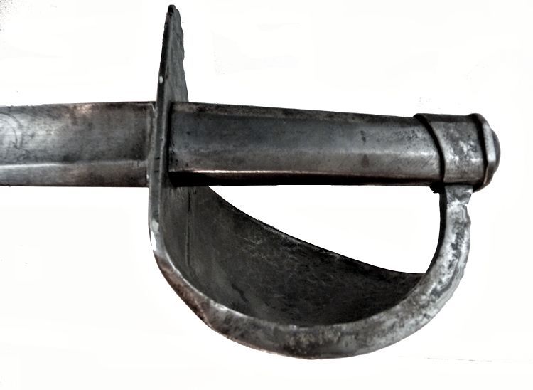 Grip and reverse hilt of Model IX French cutlass image