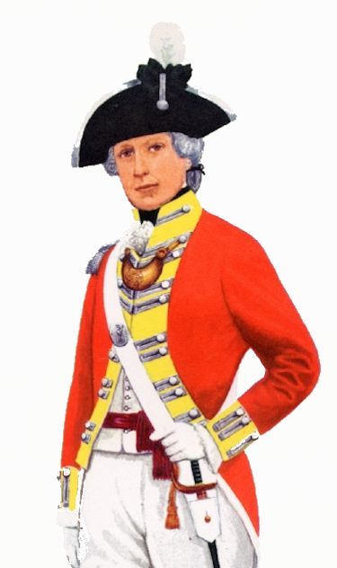 British officer wearing other bicorn image