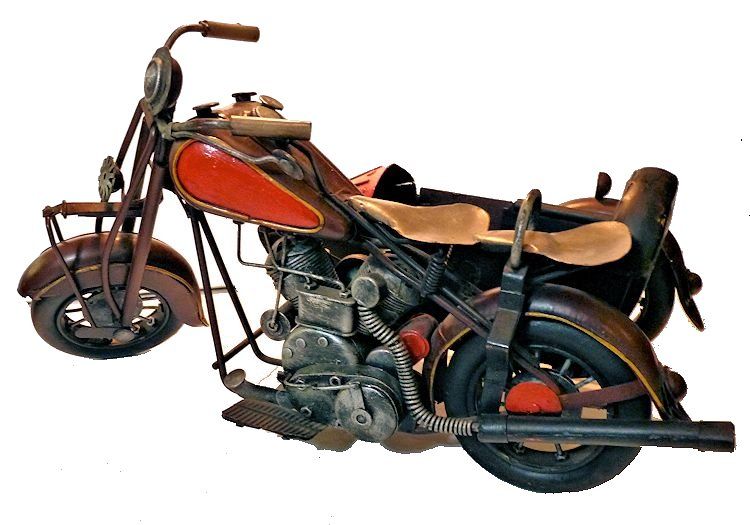 Vintage Indian Motorcycle with sidecar image
