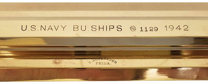 WW II U.S. NAVY BUREAU OF SHIPS ROLLING PARALLEL RULER 1942