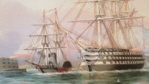 Detail Giclee Reproduction painting by Marine Artist James Butterworth