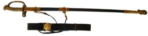 Model 1852 Named Dress Sword With Belt and Scabbard